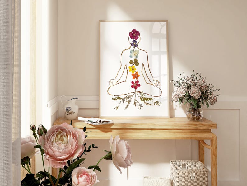 Chakra Wall Art – Spiritual Energy Decor for Reiki and Energy wellness art image 7