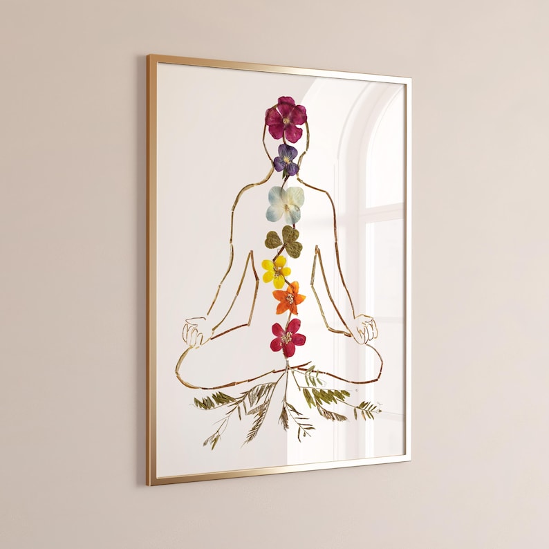 Chakra Wall Art – Spiritual Energy Decor for Reiki and Energy wellness art image 1