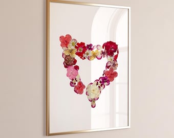 Floral Colon Anatomy Art Print – Gastroenterology Wall Art, Large Intestine Illustration