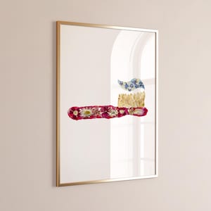 Zahnbürste und Zahnpasta Blumendruck mit Zahnpasta Einzigartige Zahnbürste und Zahnpasta Kunst