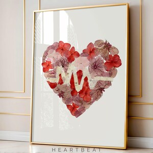 Floral Medical Wall Art Set of 3 – Anatomy Prints, Nurse Clinic Decor image 6