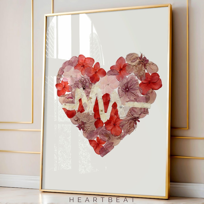Floral Medical Wall Art Set of 3 – Anatomy Prints, Nurse Clinic Decor image 6