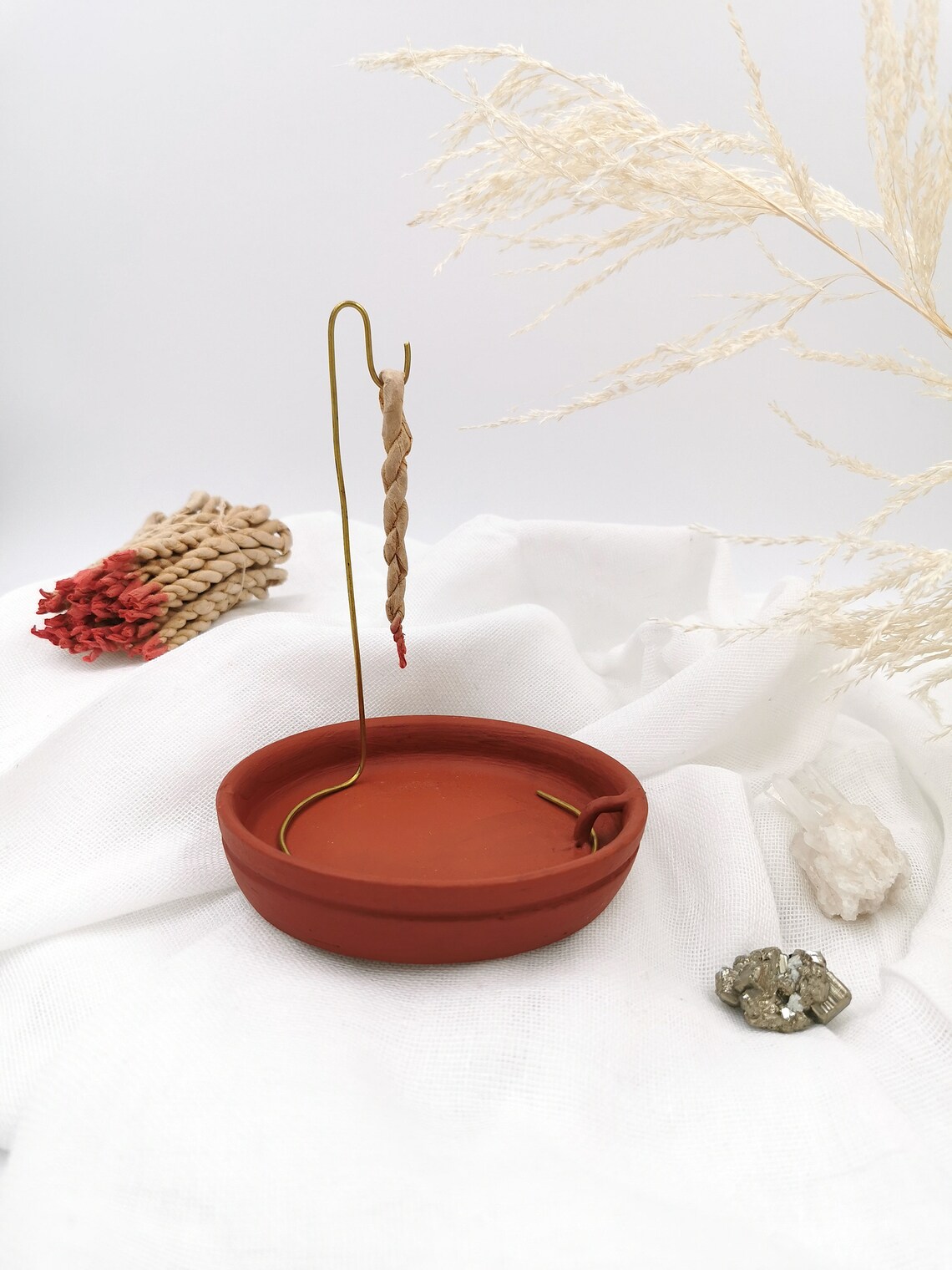 Rope Incense Burner Handmade Tibetan Ceramic Incense Holder Etsy