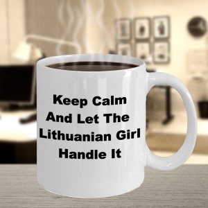 Lithuanian Mug, Lithuanian Girl, Lithuanian Gift, Lithuanian Woman, Lithuanian Lover, Gift to Lithuanian Girl, Lithuania, Birthday Present