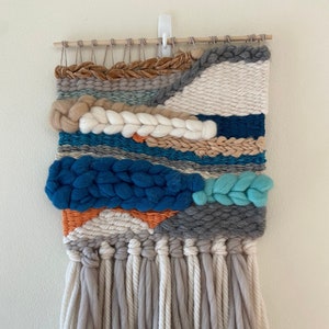 Ocean Sunset Multicolour Medium Wall Hanging | Handwoven Tapestry