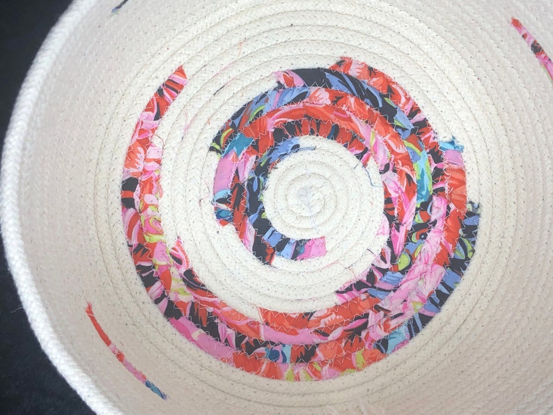 Large Rope Bowl With Wave Pattern Etsy