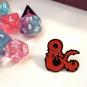 D&D Ampersand Logo Enamel Pin