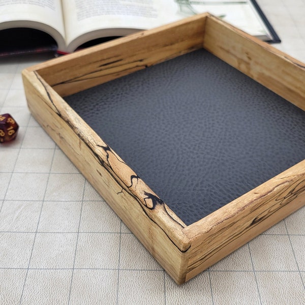 RPG wood dice tray (mini) - Pathfinder, D&D, Dungeons and Dragons, DnD Dice tray, dice box