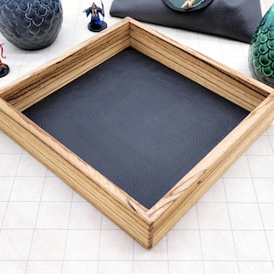 RPG wood dice tray (mini) - Pathfinder, D&D, Dungeons and Dragons, DnD Dice tray, dice box