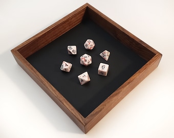 RPG wood dice tray (mini) - Pathfinder, D&D, Dungeons and Dragons, DnD Dice tray, dice box