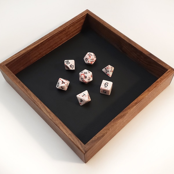 RPG wood dice tray (mini) - Pathfinder, D&D, Dungeons and Dragons, DnD Dice tray, dice box