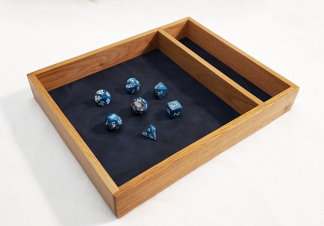 Oak Wood Dice Tray Dnd, Dungeons and Dragons, Pathfinder and Board