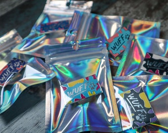Wuff Camo Pride Pins, Pup, trans pride, asexual, pansexual, non binary pin