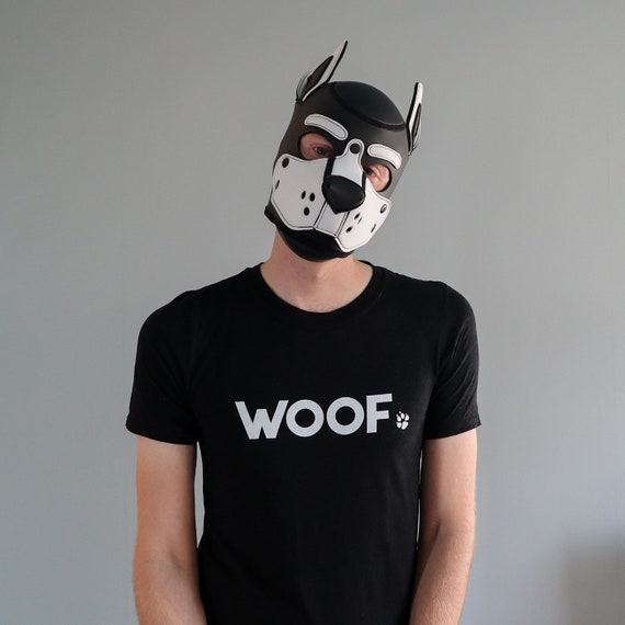 WOOF Pup Fetish Streetwear Pupplay Tshirt Paw Print Etsy