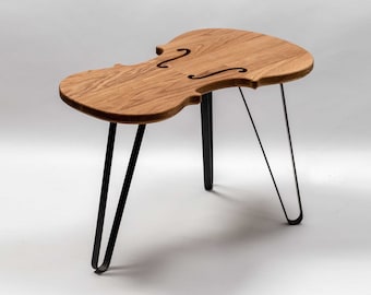 Table The Classic - Violin - Viola - Cello - Bass - End table - Side table - Bijzettafel - Coffee Table - Classical Music - gift -contrabas