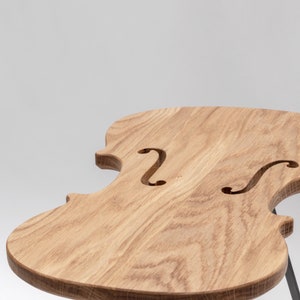 Table The Classic Violin Viola Cello Bass End table Side table Bijzettafel Coffee Table Classical Music gift contrabas image 3