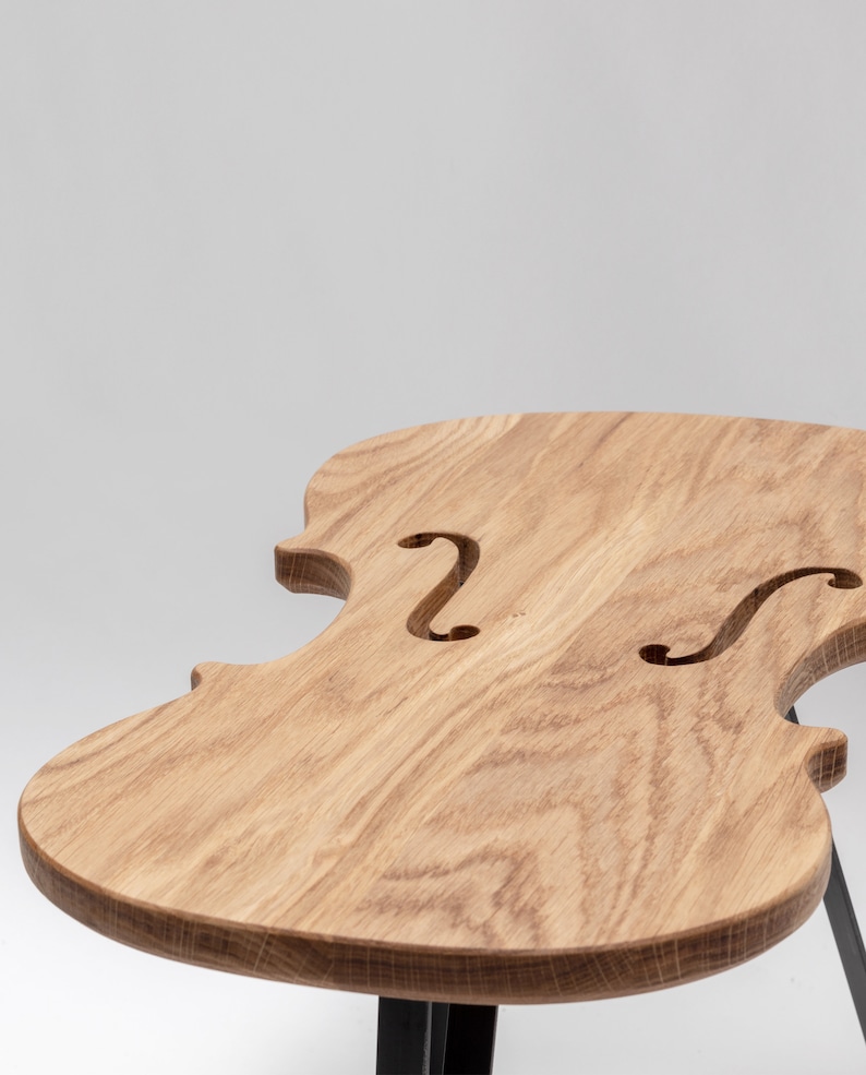 Table The Classic Violin Viola Cello Bass End table Side table Bijzettafel Coffee Table Classical Music gift contrabas image 3
