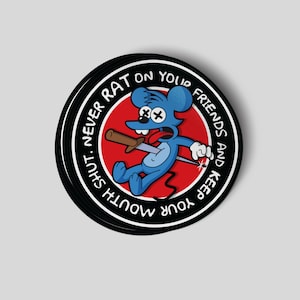 Itchy Sticker, Gangster Sticker, The Simpsons Stickers, Laptop Stickers, Water Bottle Stickers, Hard Hat Stickers, Hydro Flask Stickers