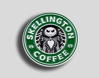 Pesadilla antes de Navidad 'Skellington Coffee' Esmalte Pin Starbucks