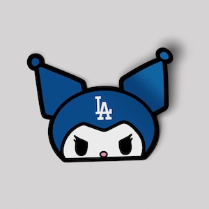 Keromi Dodgers Anime Car Sticker | Cute Peeker Decal | Fun Vinyl Car Accessory | Kawaii Anime Character Sticker