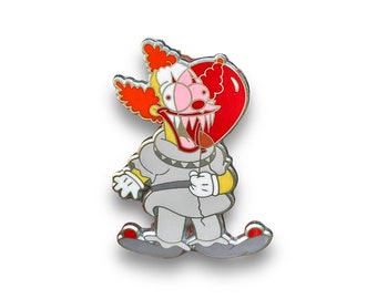 Krusty, IT el payaso, alfiler de esmalte duro