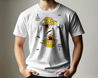 Mr. Burns Illuminati-Inspired T-Shirt | Custom Graphic Tee | The Simpsons Parody Shirt | Perfect for Fans and Pop Culture Enthusiasts