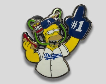 Pin de Homer Simpson, Pin de los Dodgers, Pin de cerveza Duff, Pin de Los Simpson, Pines para mochilas, Pines geniales, Pines de esmalte, Pin de solapa, Pin de alta calidad