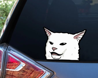 Cat Car Decal, Cat Vinyl Decal, Cat Car Sticker