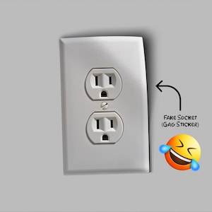 Wall Outlet Sticker, Funny Outlet Cover Decal, Funny Outlet Stickers Arm Hand Outlet Decals Humorous Funny Decals Home Decoration Duplex Outlet Wall Pl