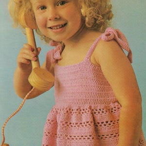 Crochet Sun Dress Pattern: Toddler/Child Sizes 2-6 Years (PDF Download)