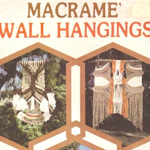 MACRAME WALL Hangings Projects ebook: 15 Wall Hanging Patterns (PDF Download)