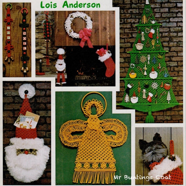 MACRAME ebook - Twas The Knot Before Christmas, 1970s Patterns and Knotting Instructions. Crafting Fun! Instant Download