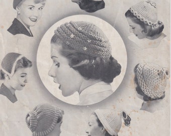Vintage Knitting For Ladies and Girls. 16 Heirloom 1950s Knitting Patterns. Instant Download booklet