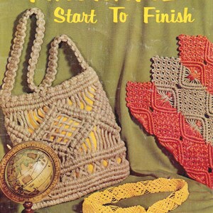 Vintage Macrame Ebook: 70s Knot Tying Projects (PDF Download)