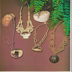 Modèles de collier en macramé : guide de nouage vintage (téléchargement PDF)