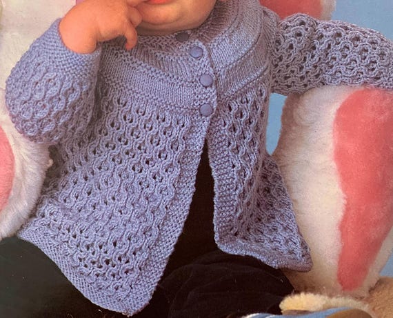 Canesú Saquito En Dos Agujas Para Bebe Chambrita Canesu A Dos