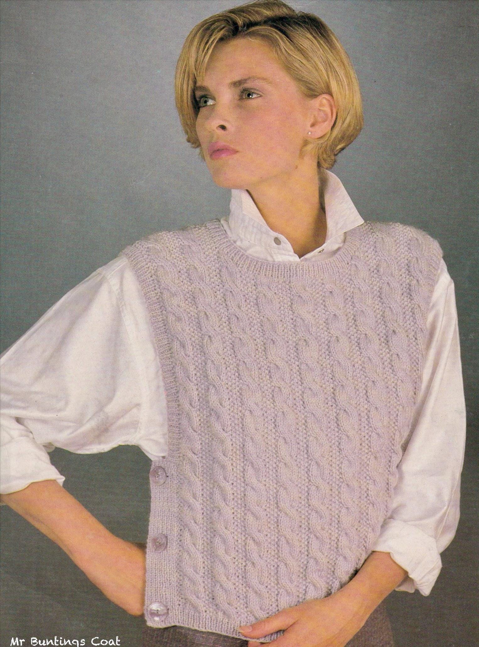 Seed Stitch Vest - Etsy