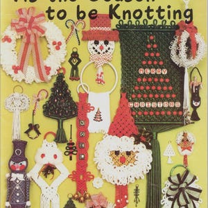 Macrame Festive Ornaments Pattern ebook: Kleine Projekte / Anfänger. (PDF-Download)