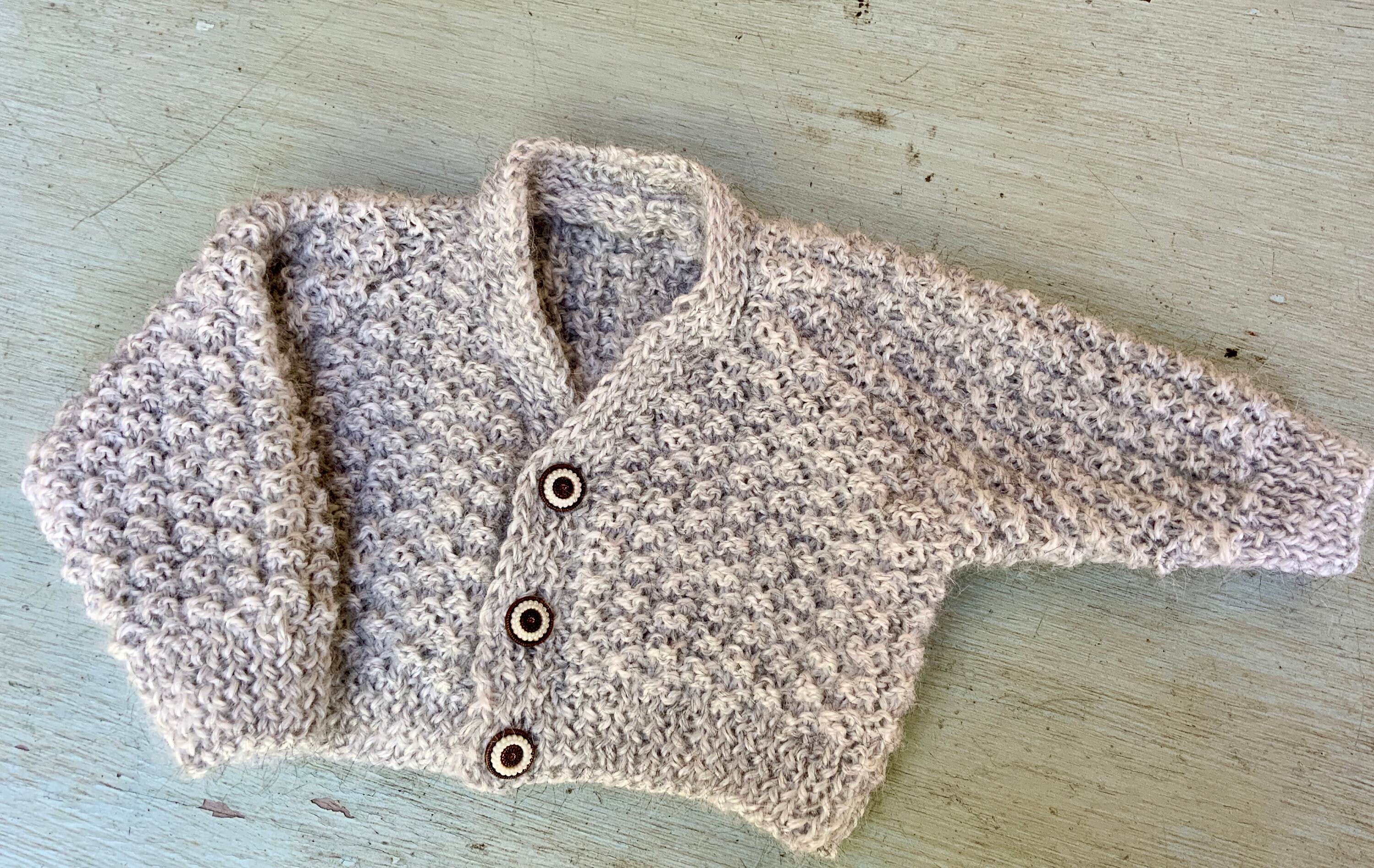 Baby's RAGLAN Sleeve Cardigan Knitting Pattern Long Etsy