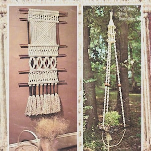 NATURAL KNOTS - Macrame Plant Holders, Wall Hangings, Hanging Tables ebook: 12 Patterns (PDF Download)