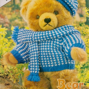 Ebook entier. Patron de tenues en tricot pour ours en peluche : garde-robe Bear Essentials. (Téléchargement numérique)