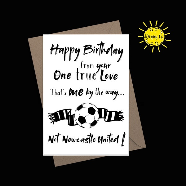 Personalised Newcastle Football Birthday Card Son Grandson Dad Brother Uncle BAQ - Foto 11