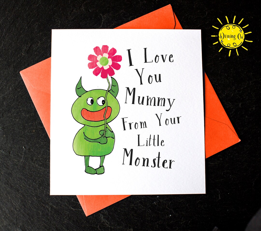 I Love You Mummy From You Little Monster Mummy Mothers Day - Etsy