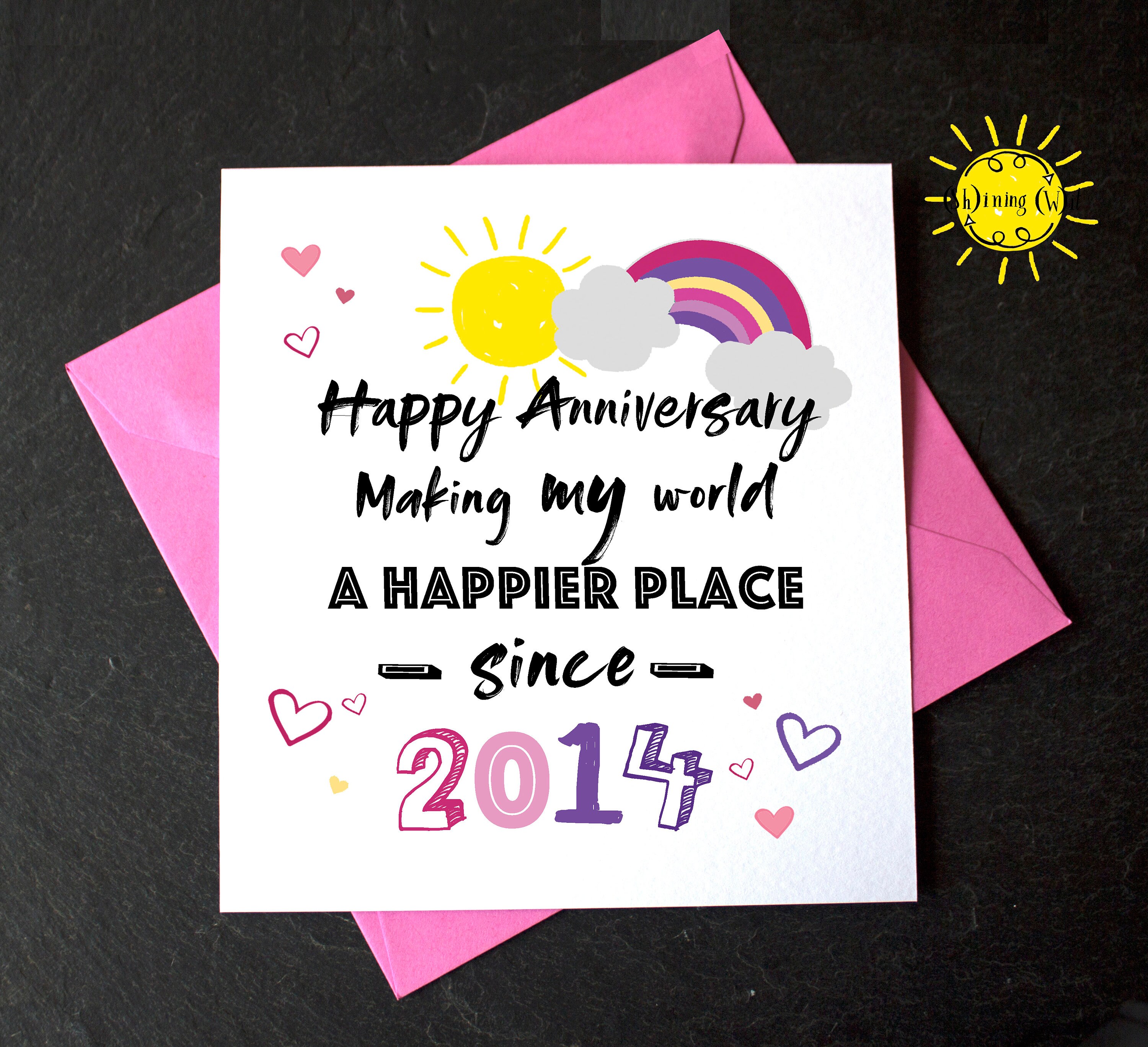 Anniversaire De Mariage De 6e Annee Joyeux Anniversaire Etsy
