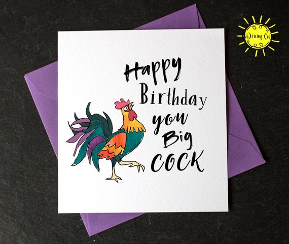 Joyeux Anniversaire Vous Grosse Bite Carte Drole Carte Etsy France