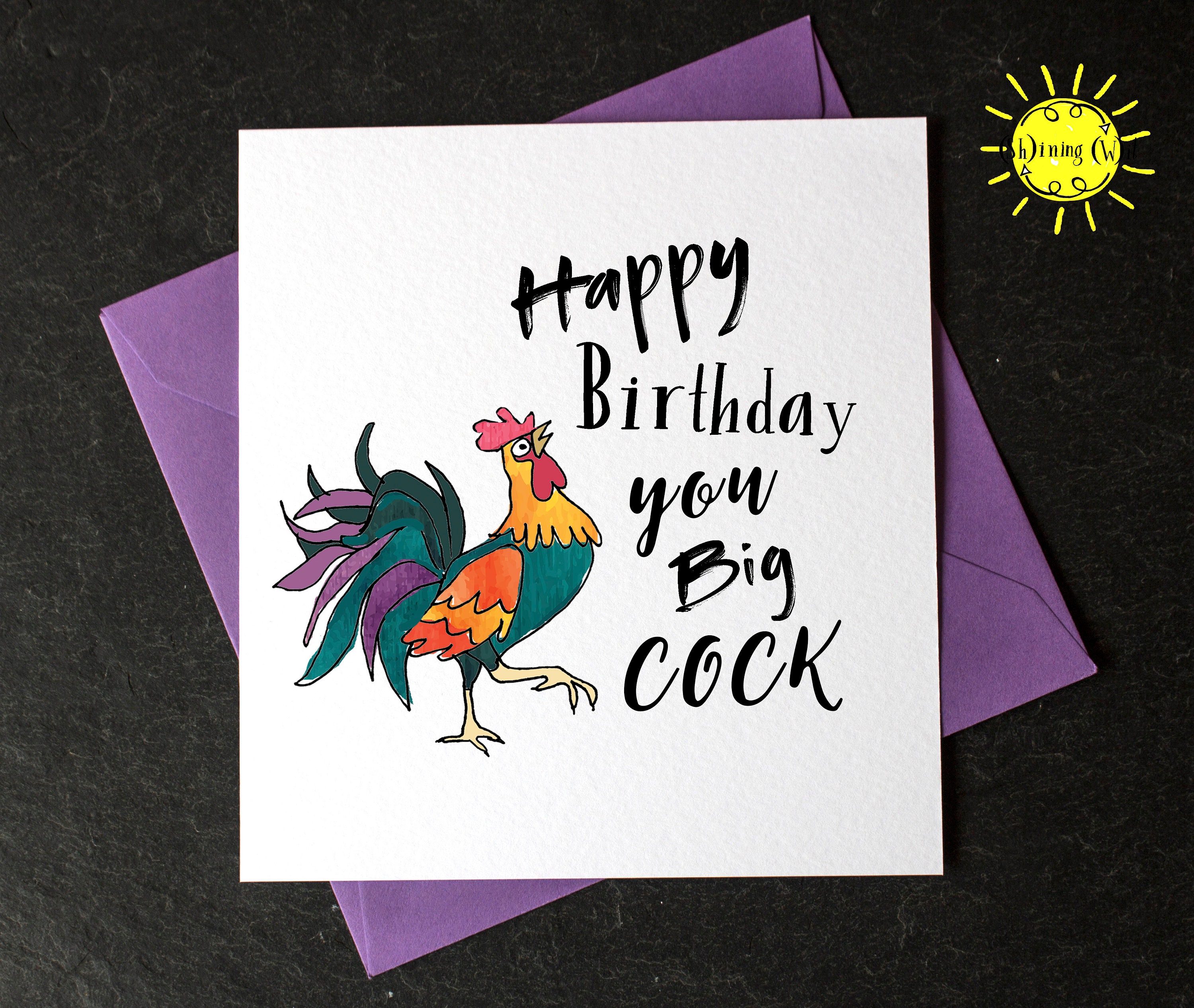 Joyeux Anniversaire Vous Grosse Bite Carte Drole Carte Etsy France