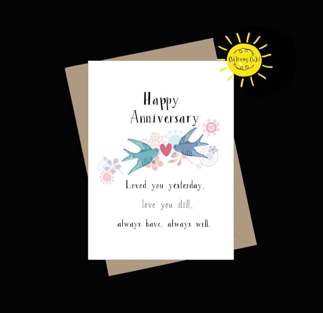 Anniversary Card, Wife Anniversary Card, Husband Anniversary Card ...