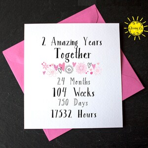 7th Year Wedding Anniversary Seven Amazing Years Together 7 Etsy
