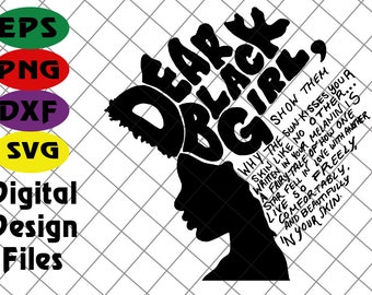 Download Dear Black Girl Svg Etsy