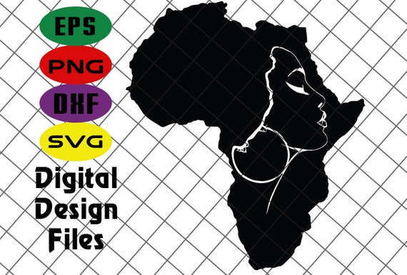 Download Black Woman Svg Black Afro Svg Africa Map Svg Black Girl Etsy